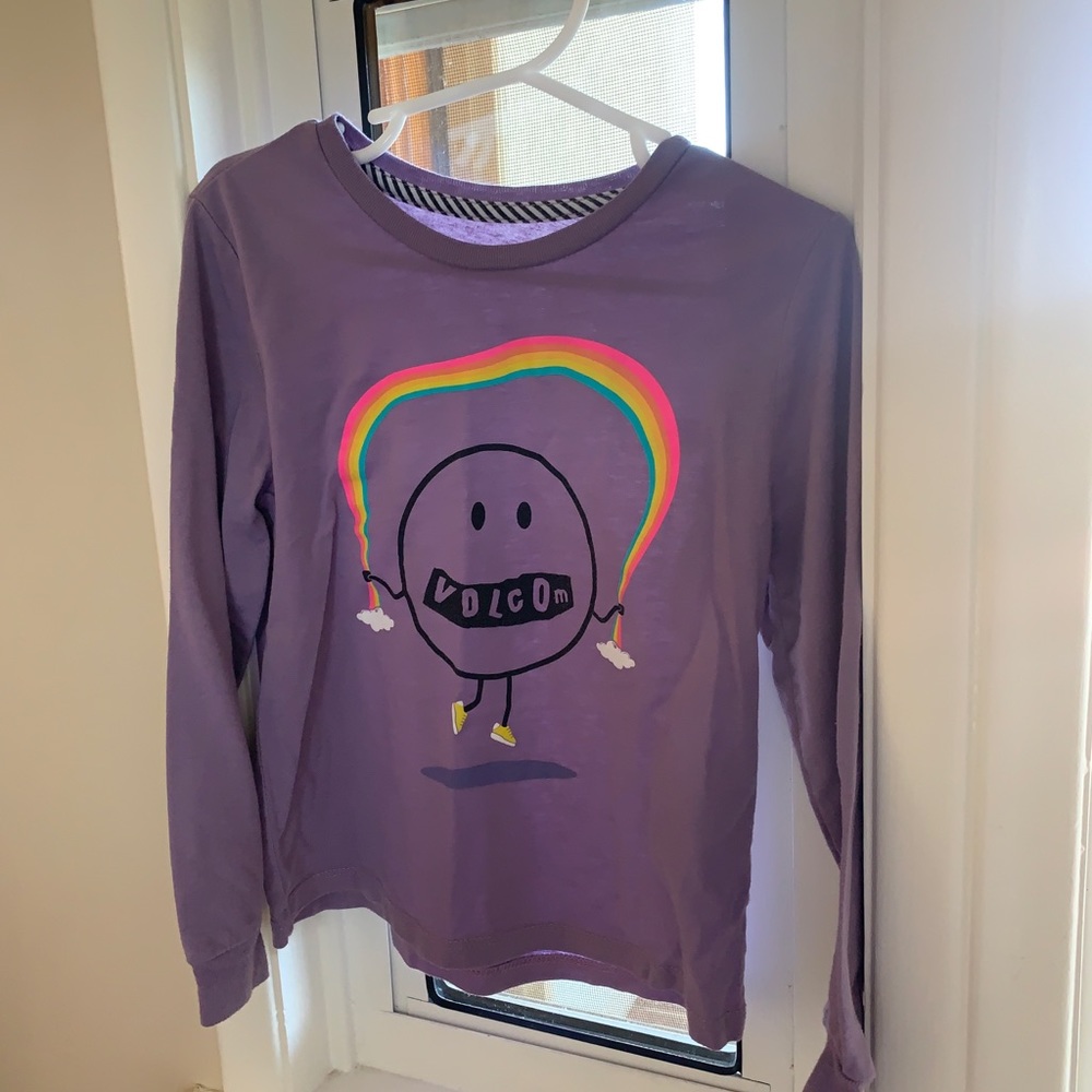 Volcom Kids 4T Rainbow Jumproping Long Sleeve Shirt